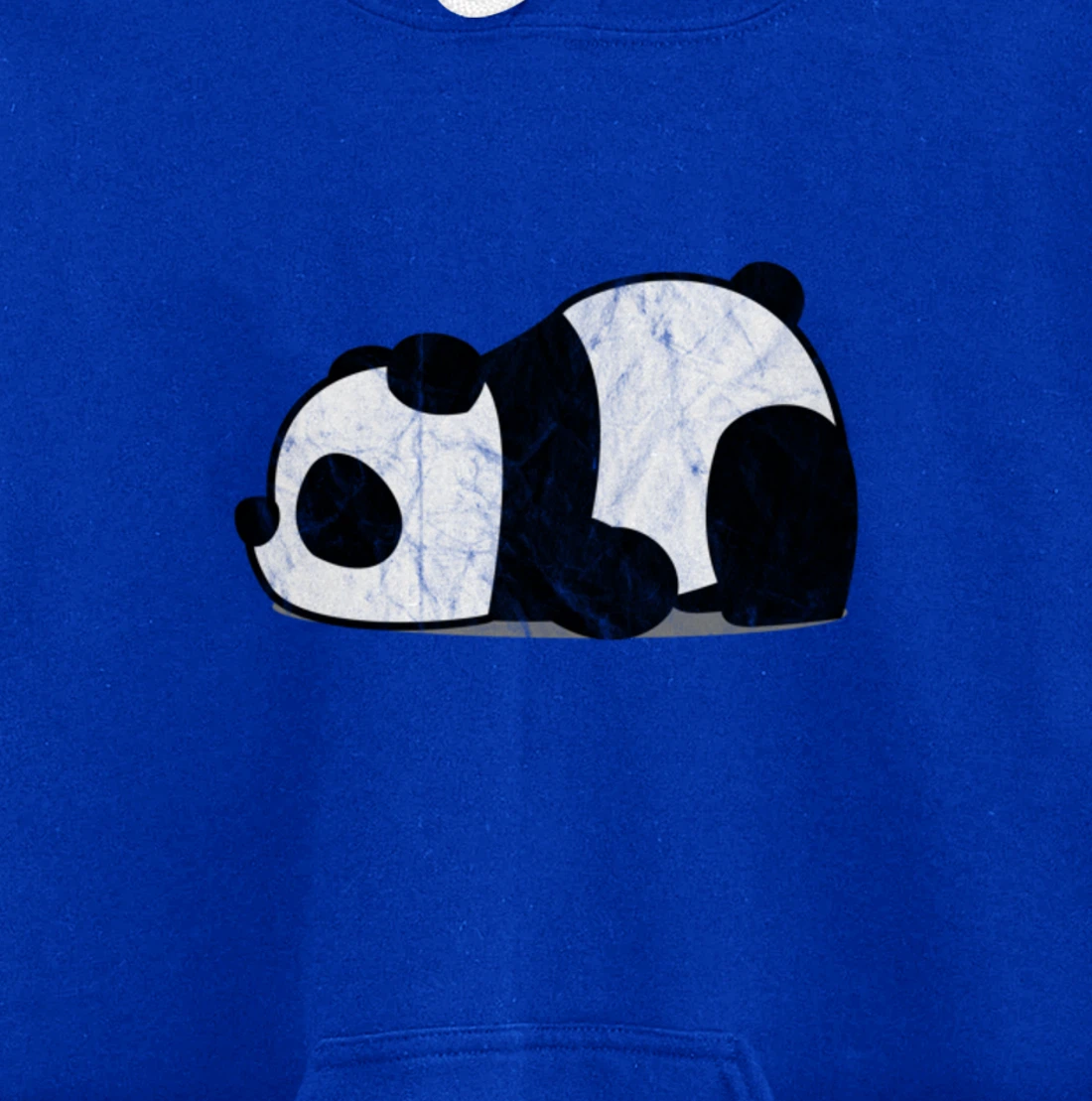 Funny Lazy Panda Retro Graphic Pullover Hoodie