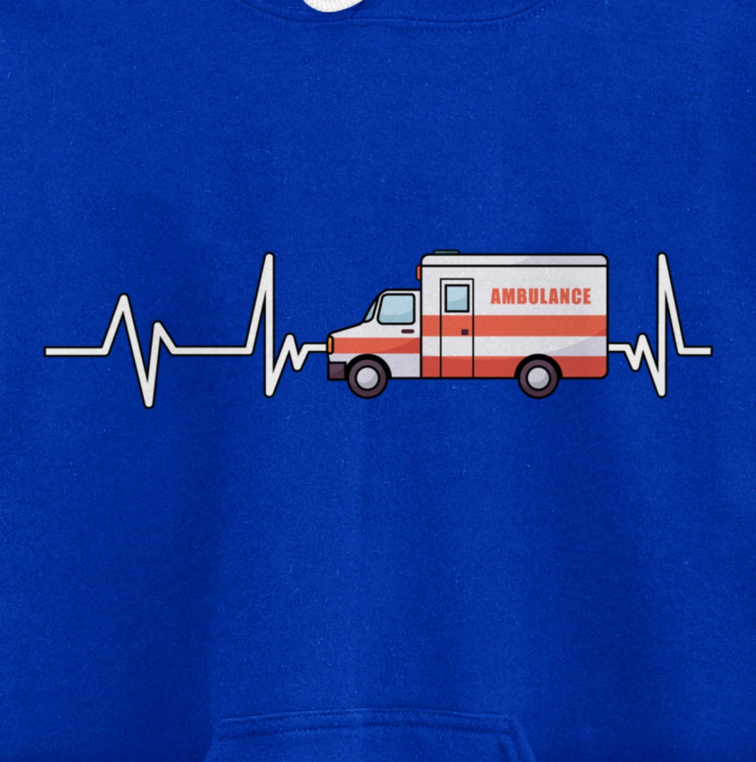 Ambulance Heartbeat Ambulance EMT Gift Ambulance Pullover Hoodie