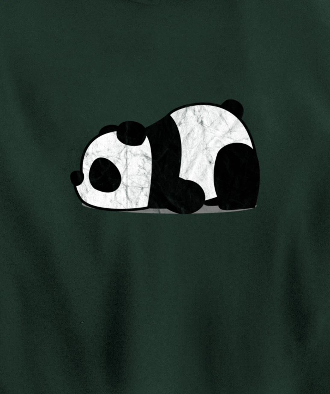 Funny Lazy Panda Retro Graphic Pullover Hoodie