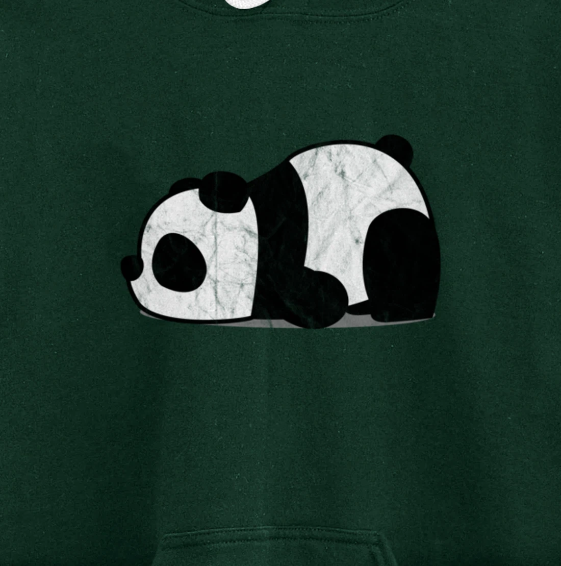 Funny Lazy Panda Retro Graphic Pullover Hoodie