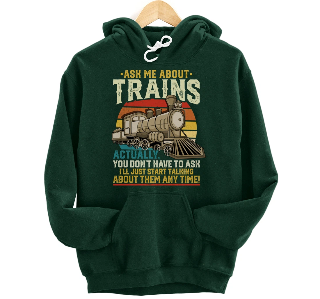 Trainspotting Trainspotter Model Trains Train Model Gift Pullover Hoodie