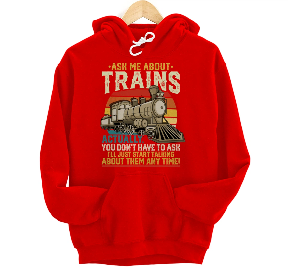 Trainspotting Trainspotter Model Trains Train Model Gift Pullover Hoodie