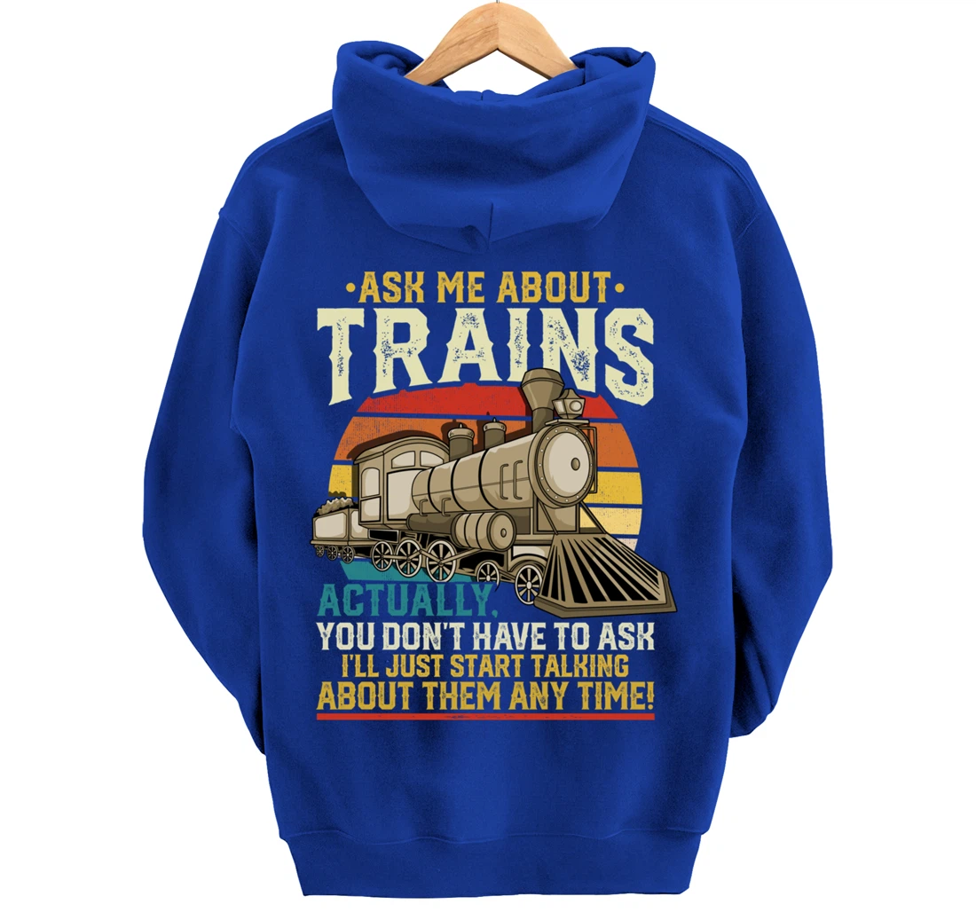 Trainspotting Trainspotter Model Trains Train Model Gift Pullover Hoodie