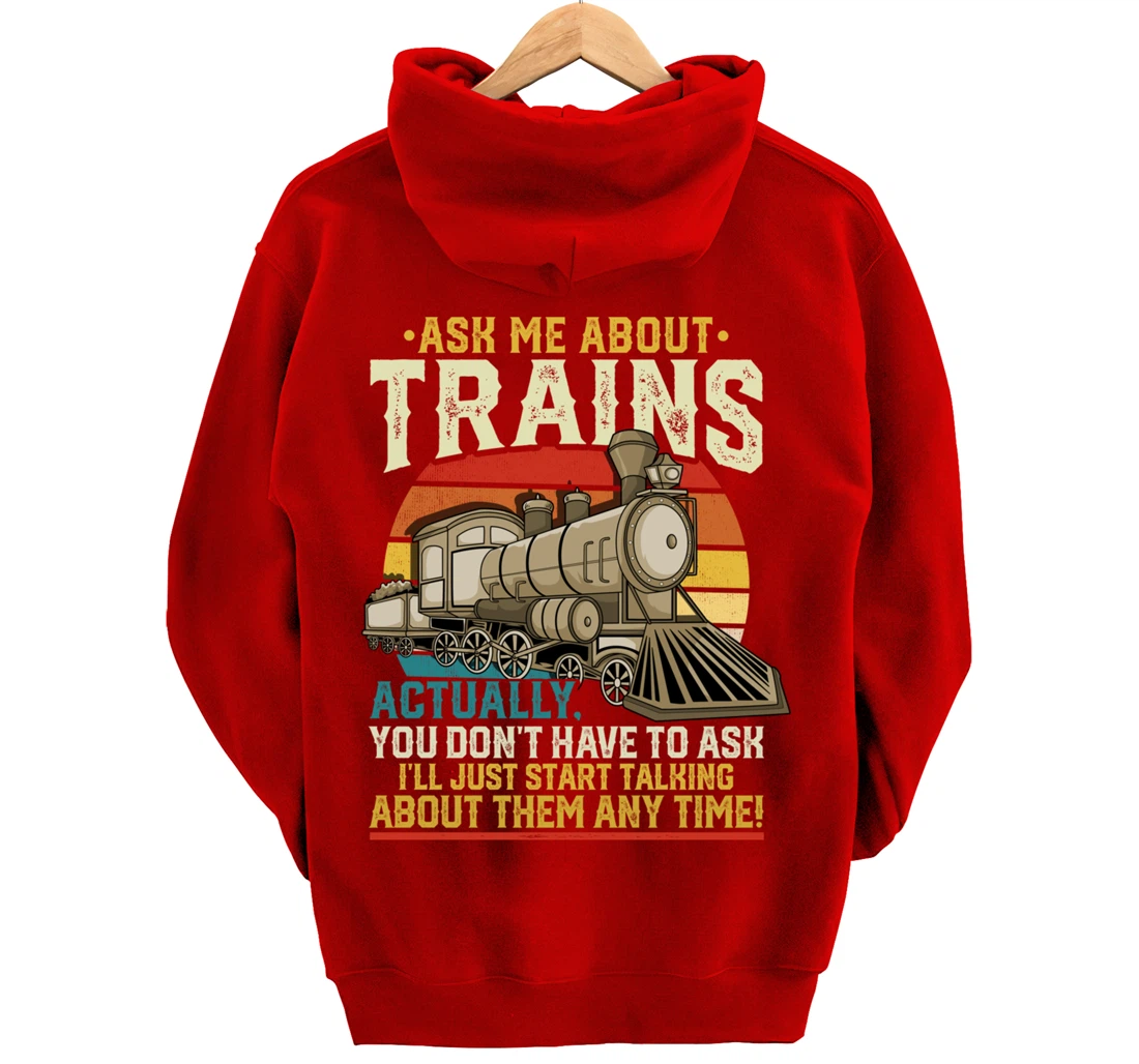 Trainspotting Trainspotter Model Trains Train Model Gift Pullover Hoodie