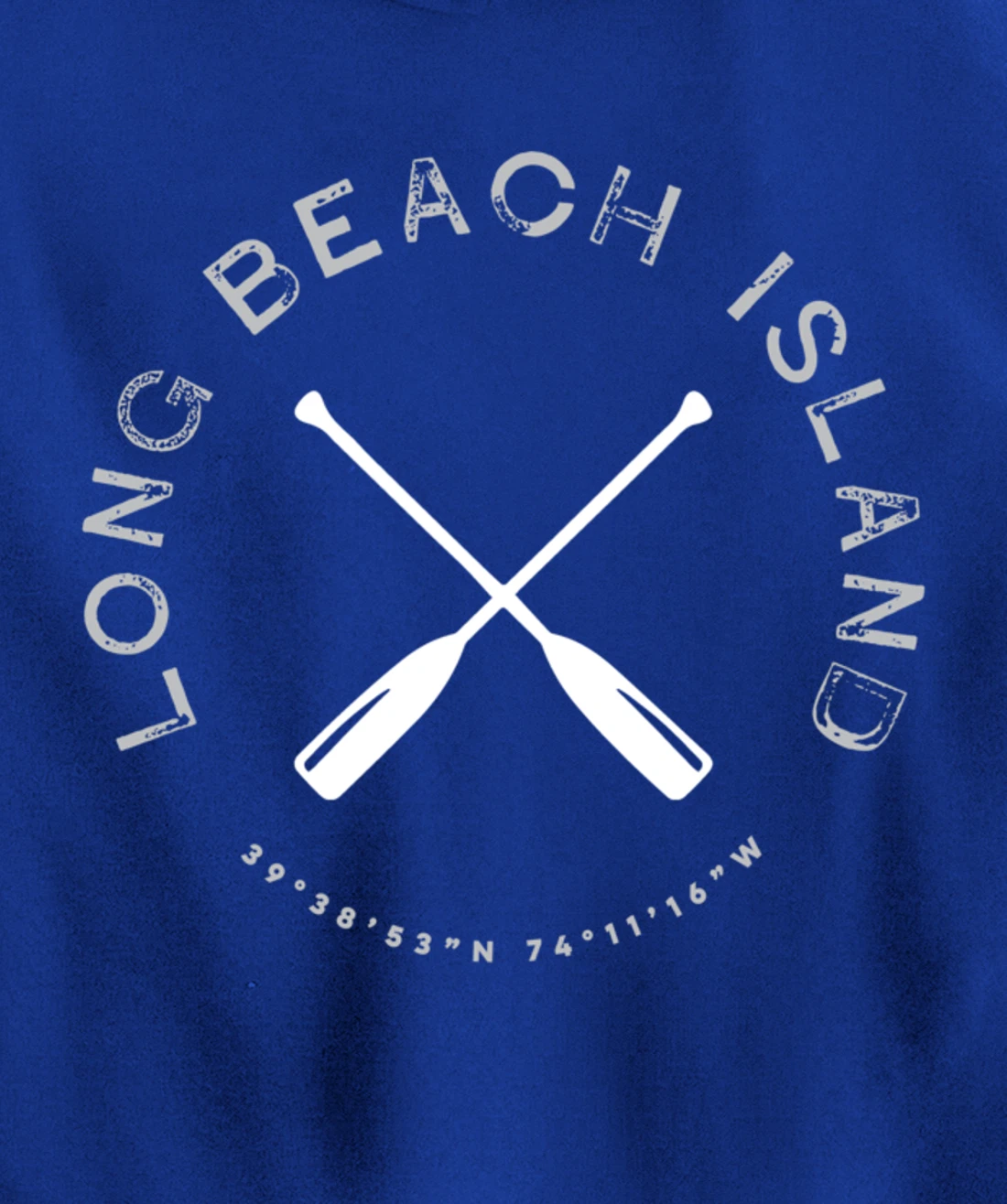Long Beach Island LBI New Jersey Vintage Retro Pullover Hoodie