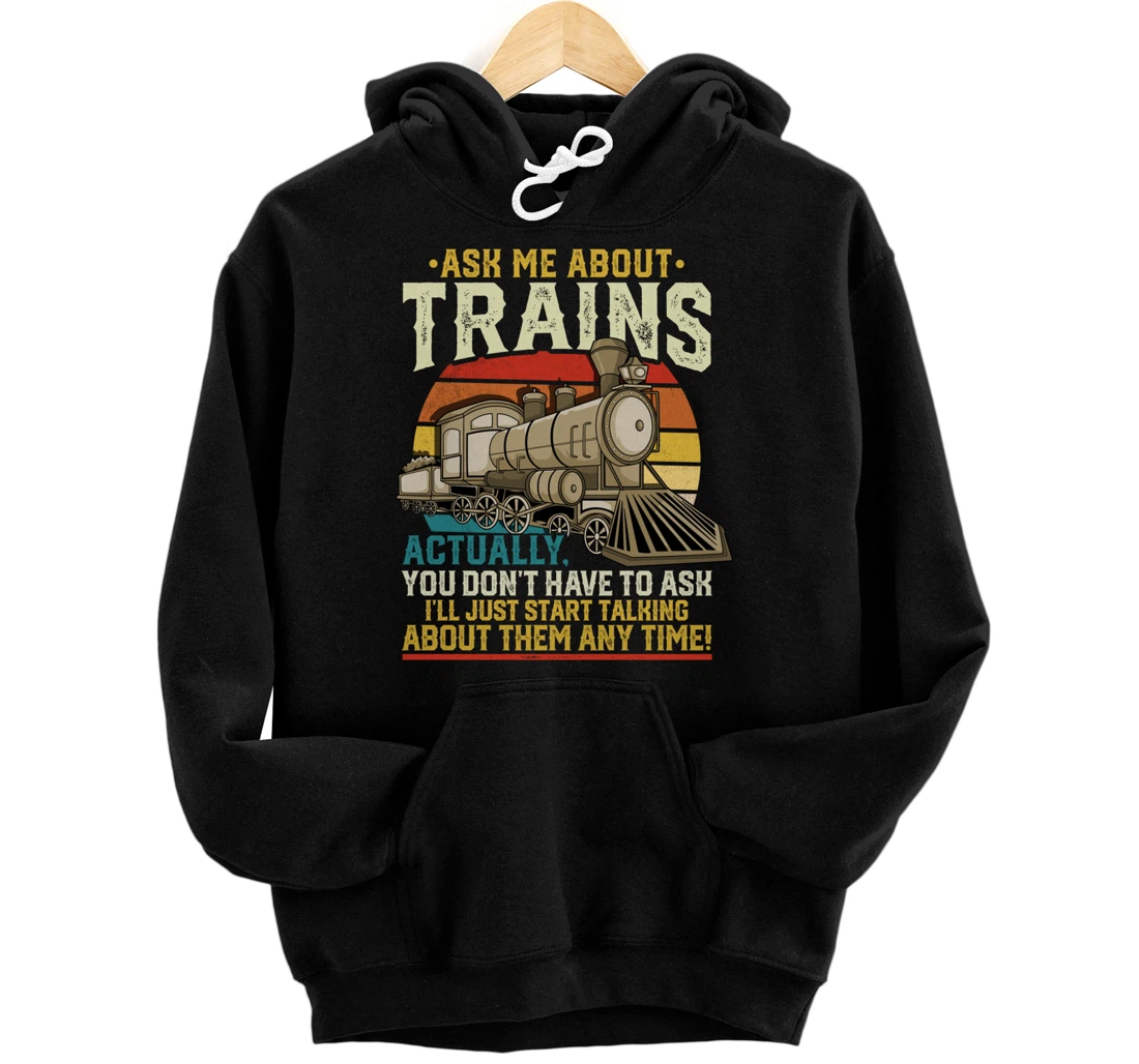 Trainspotting Trainspotter Model Trains Train Model Gift Pullover Hoodie