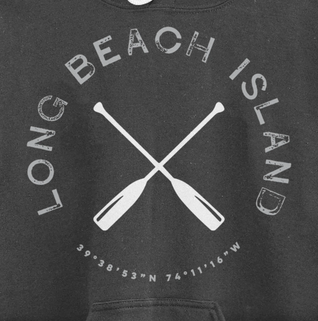 Long Beach Island LBI New Jersey Vintage Retro Pullover Hoodie