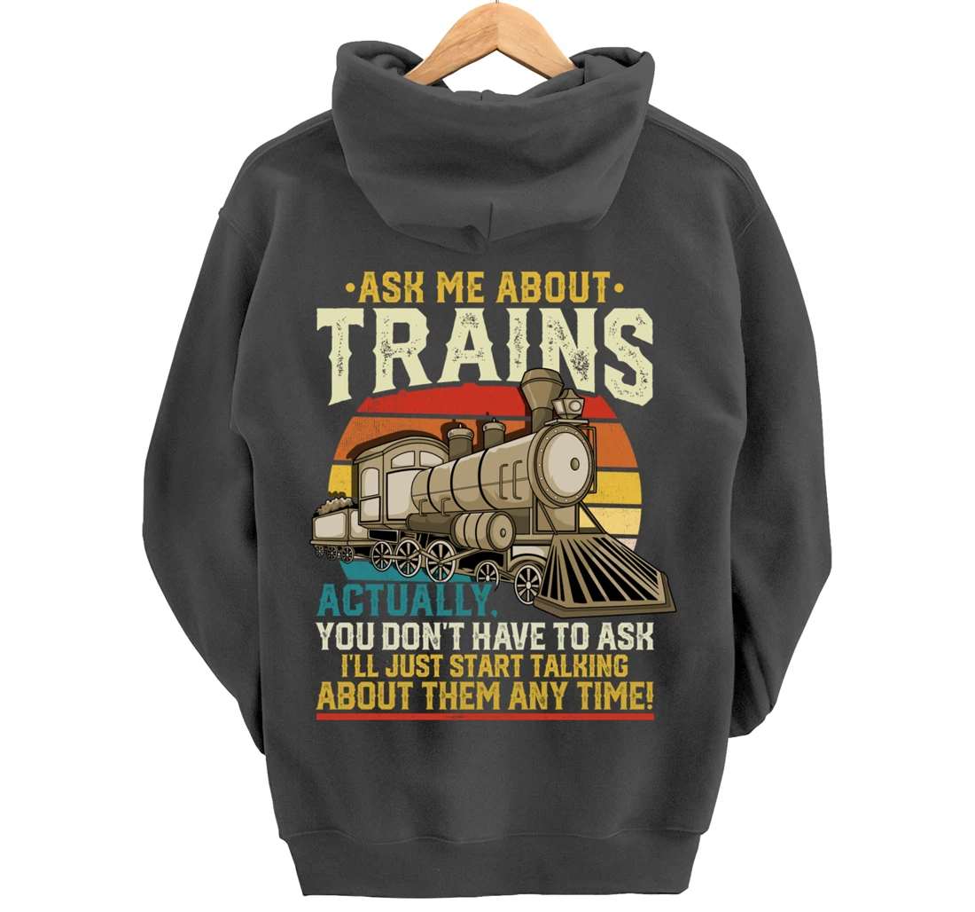 Trainspotting Trainspotter Model Trains Train Model Gift Pullover Hoodie
