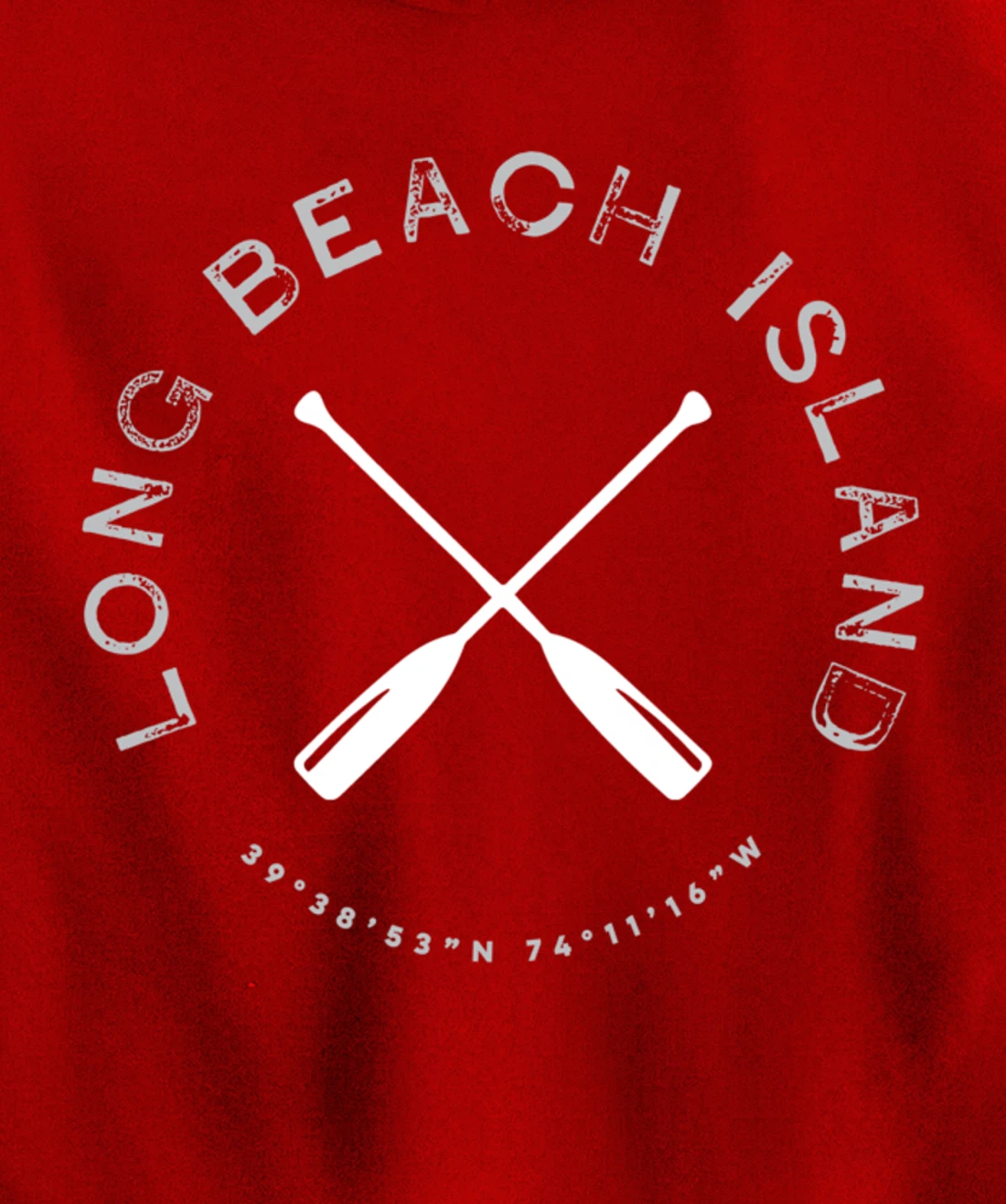 Long Beach Island LBI New Jersey Vintage Retro Pullover Hoodie