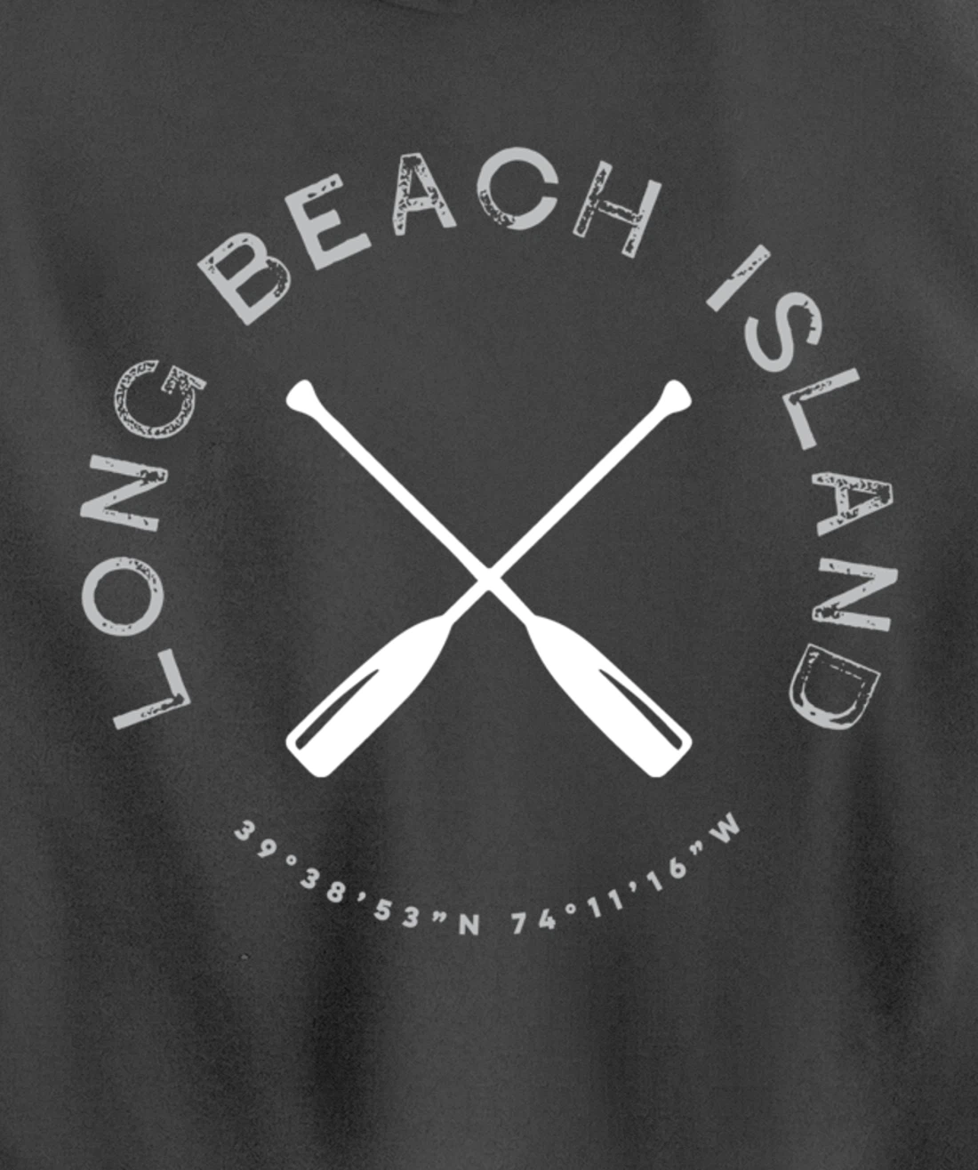 Long Beach Island LBI New Jersey Vintage Retro Pullover Hoodie