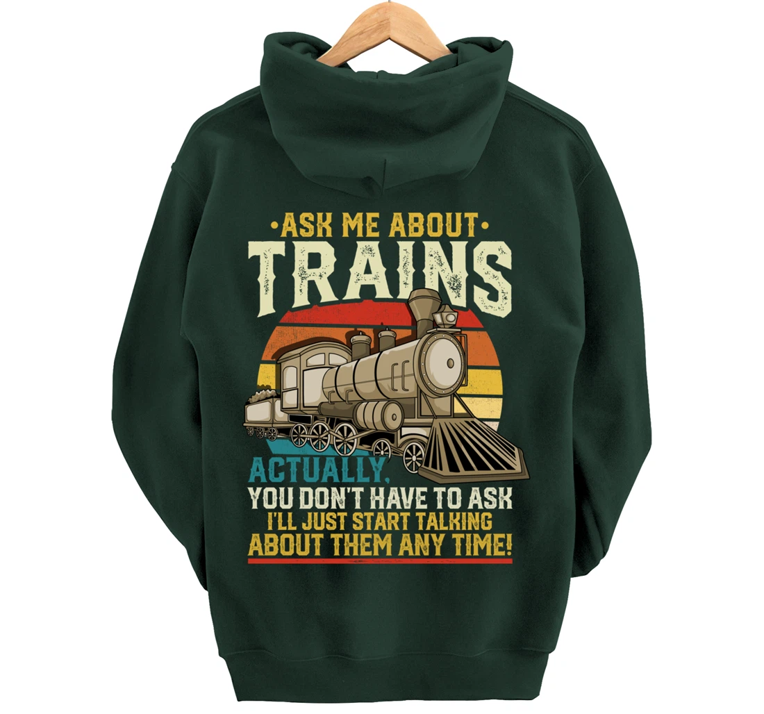 Trainspotting Trainspotter Model Trains Train Model Gift Pullover Hoodie