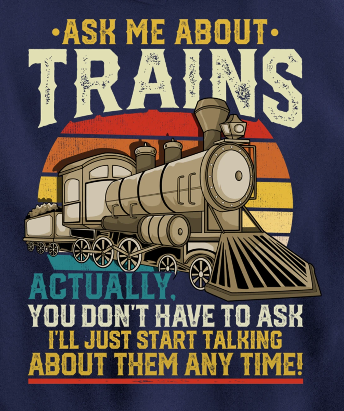 Trainspotting Trainspotter Model Trains Train Model Gift Pullover Hoodie