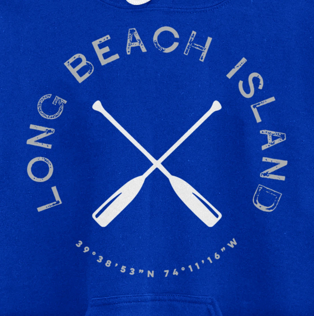 Long Beach Island LBI New Jersey Vintage Retro Pullover Hoodie