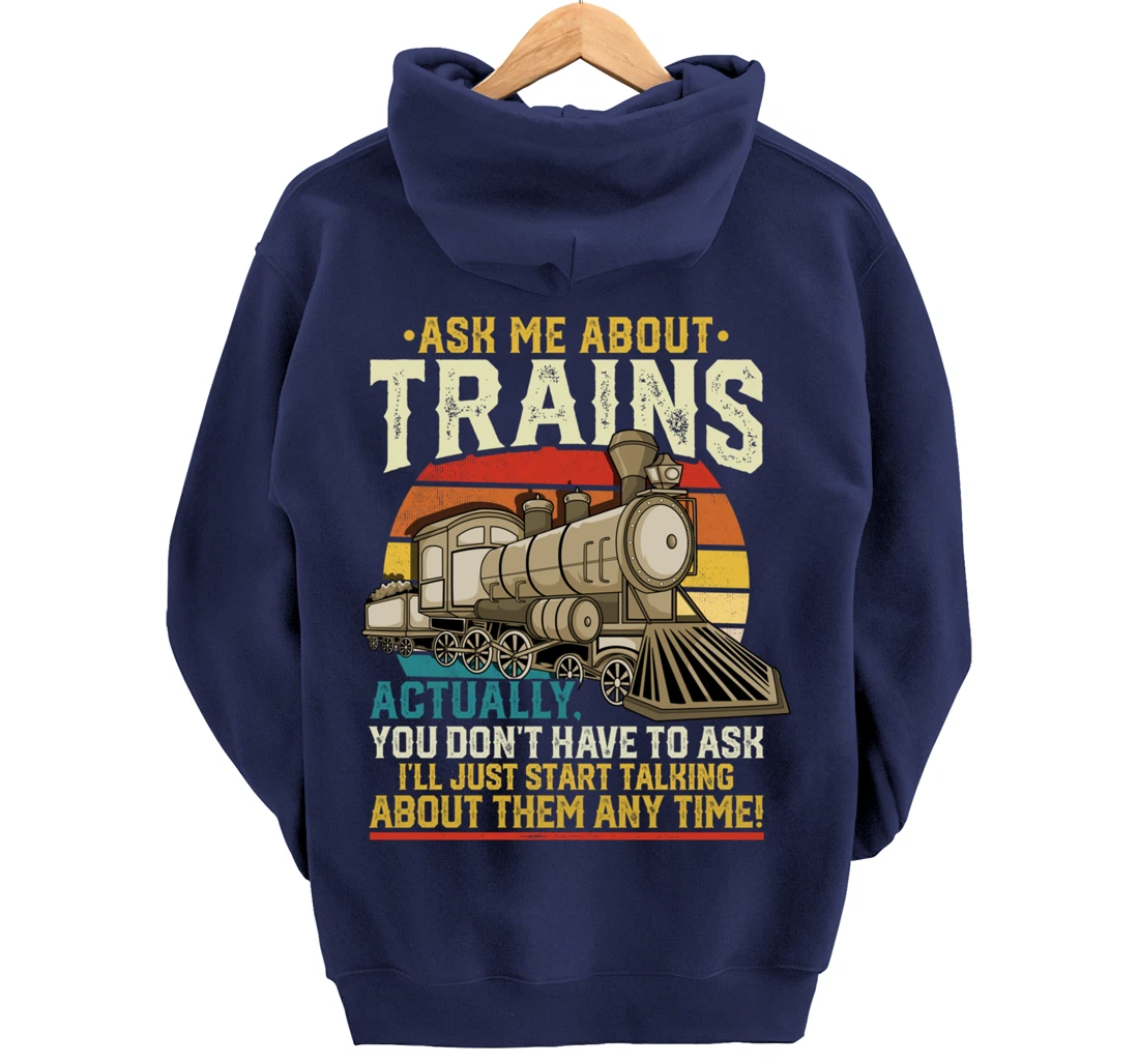 Trainspotting Trainspotter Model Trains Train Model Gift Pullover Hoodie