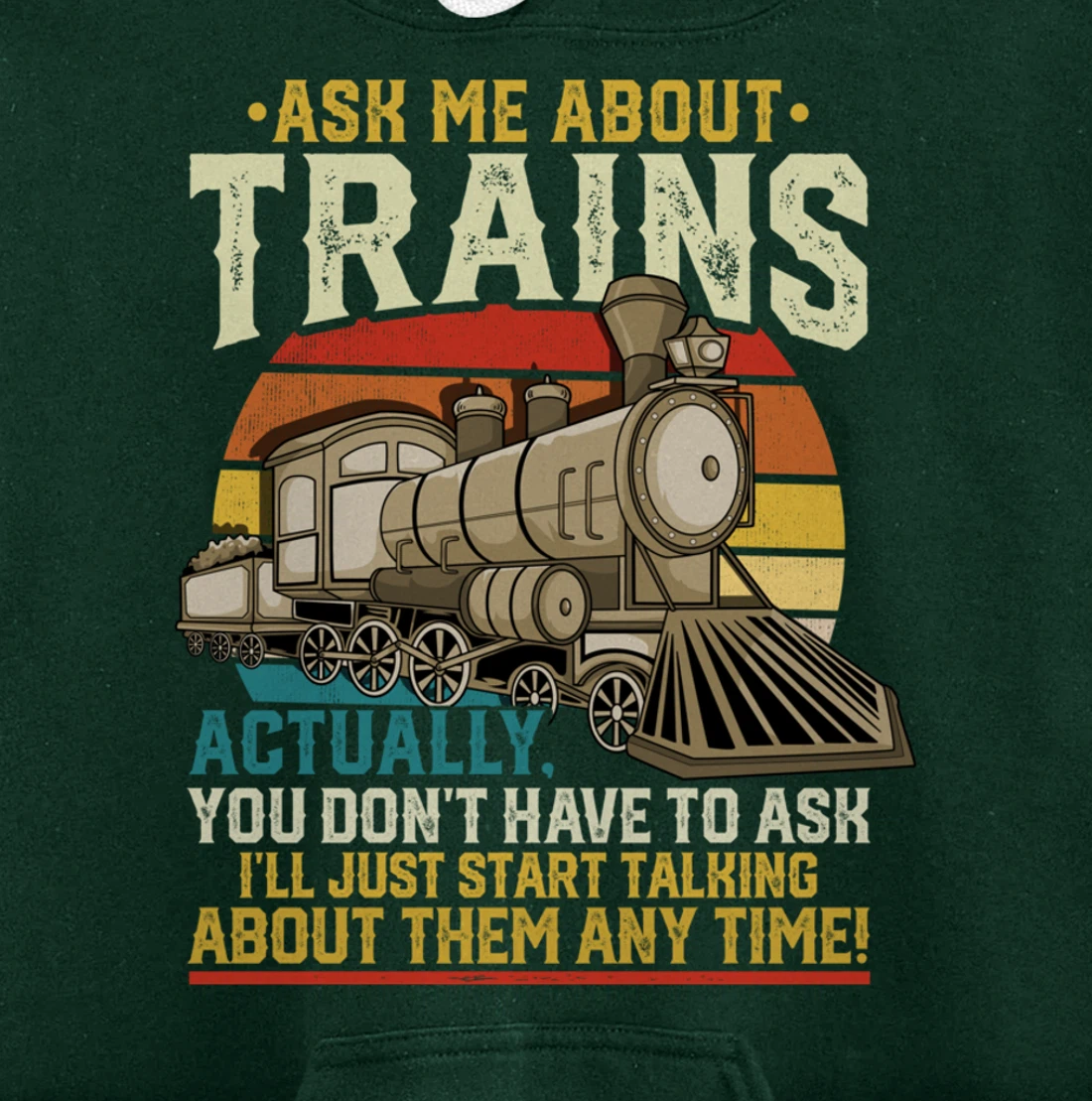 Trainspotting Trainspotter Model Trains Train Model Gift Pullover Hoodie