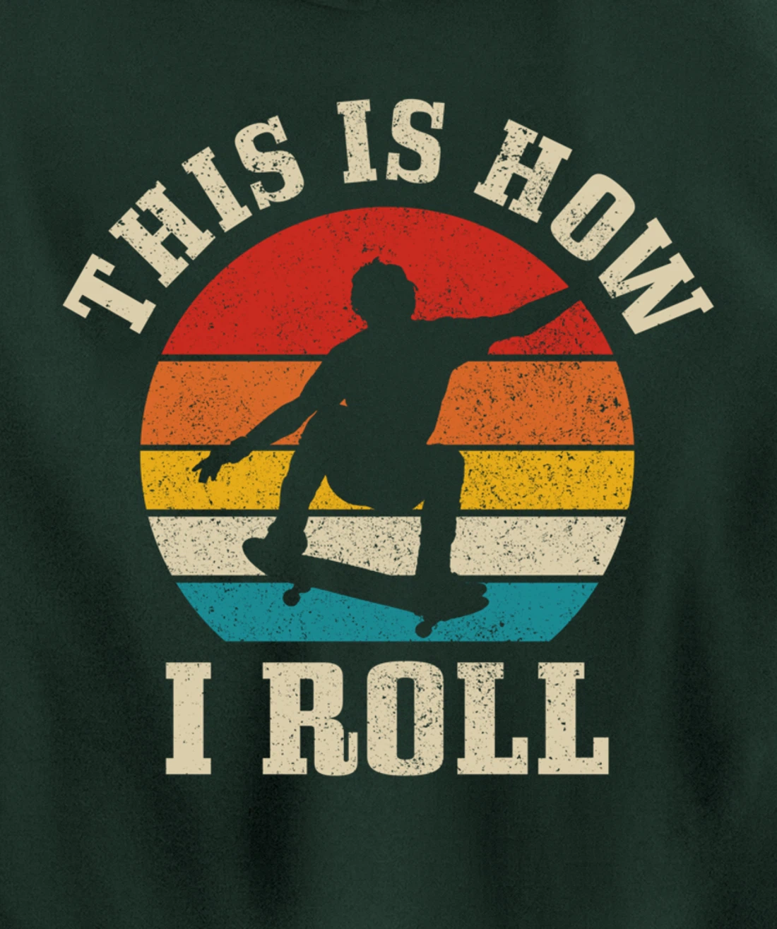 Skater Gift Vintage Skateboarding Skateboard Skate Skating Pullover Hoodie