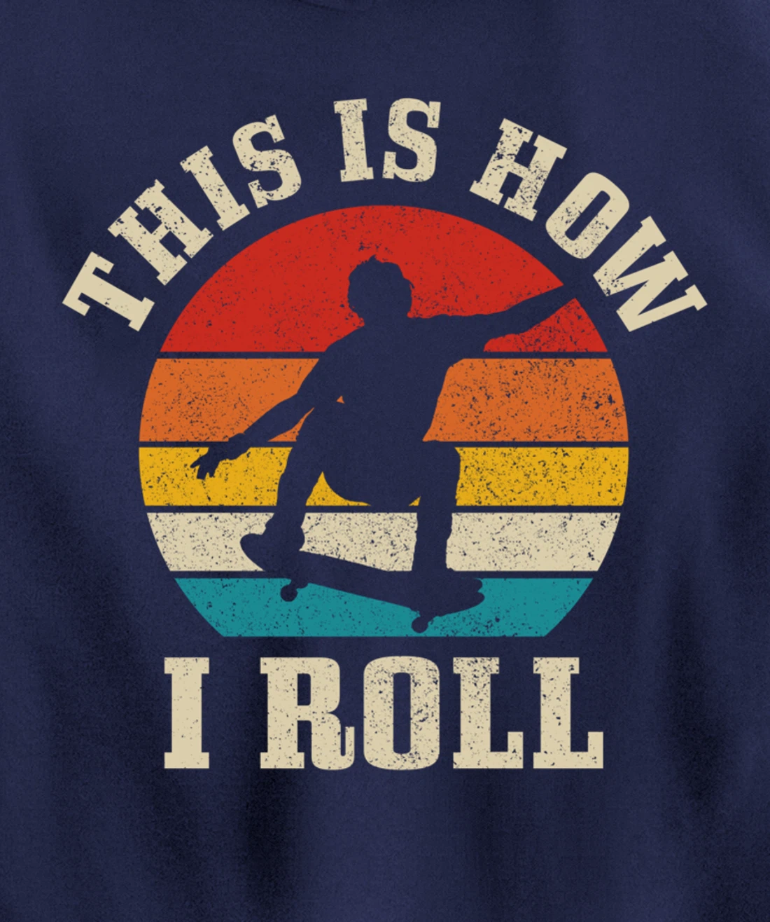 Skater Gift Vintage Skateboarding Skateboard Skate Skating Pullover Hoodie