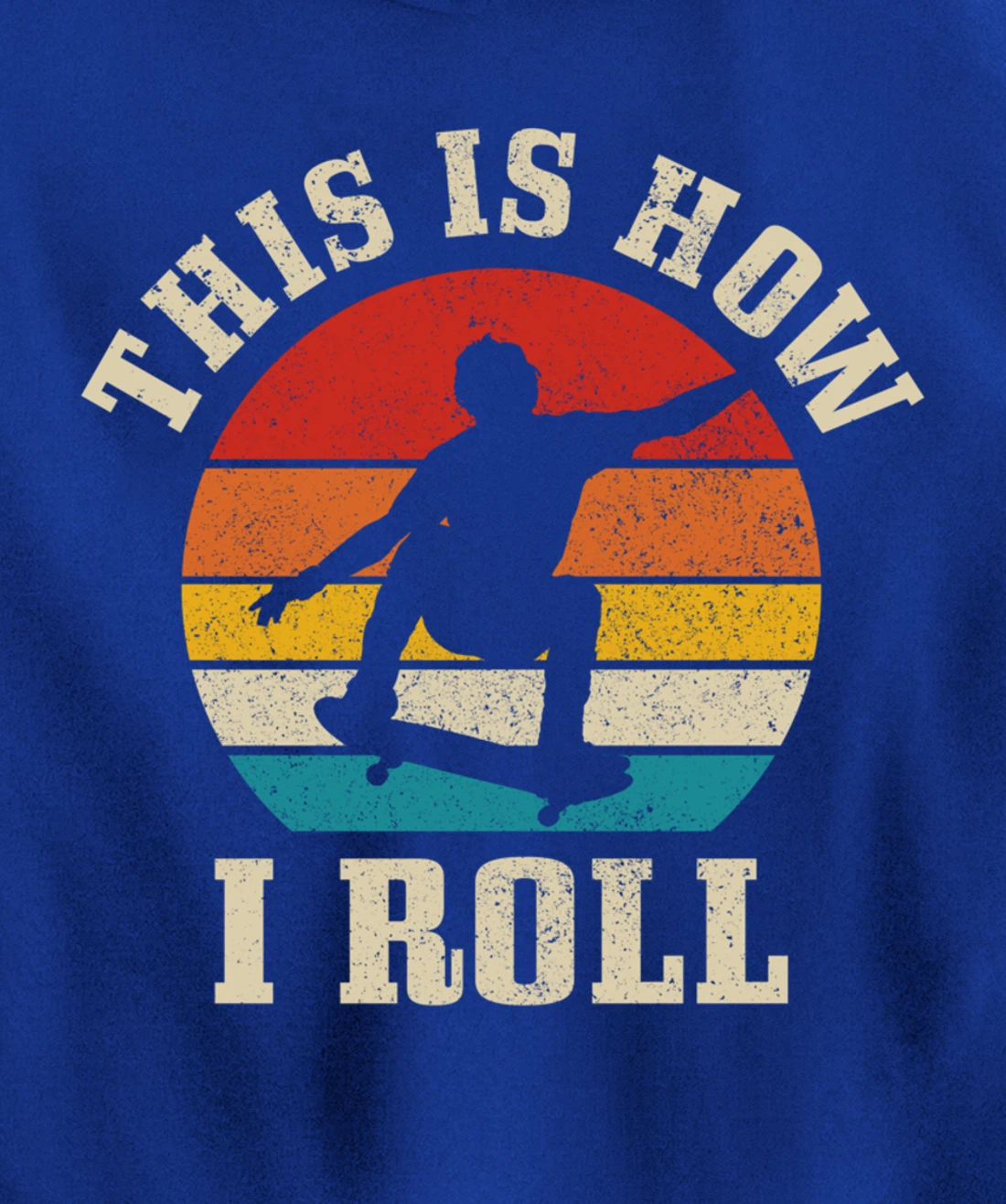 Skater Gift Vintage Skateboarding Skateboard Skate Skating Pullover Hoodie