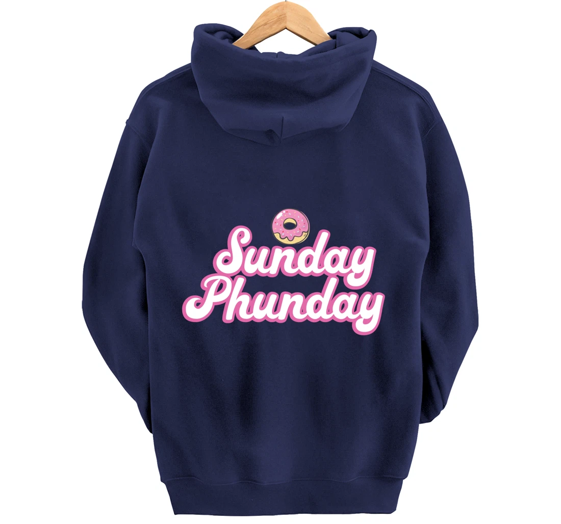 Sunday Phunday Phish Donuts Shirt - Funny Donut Lover Pullover Hoodie