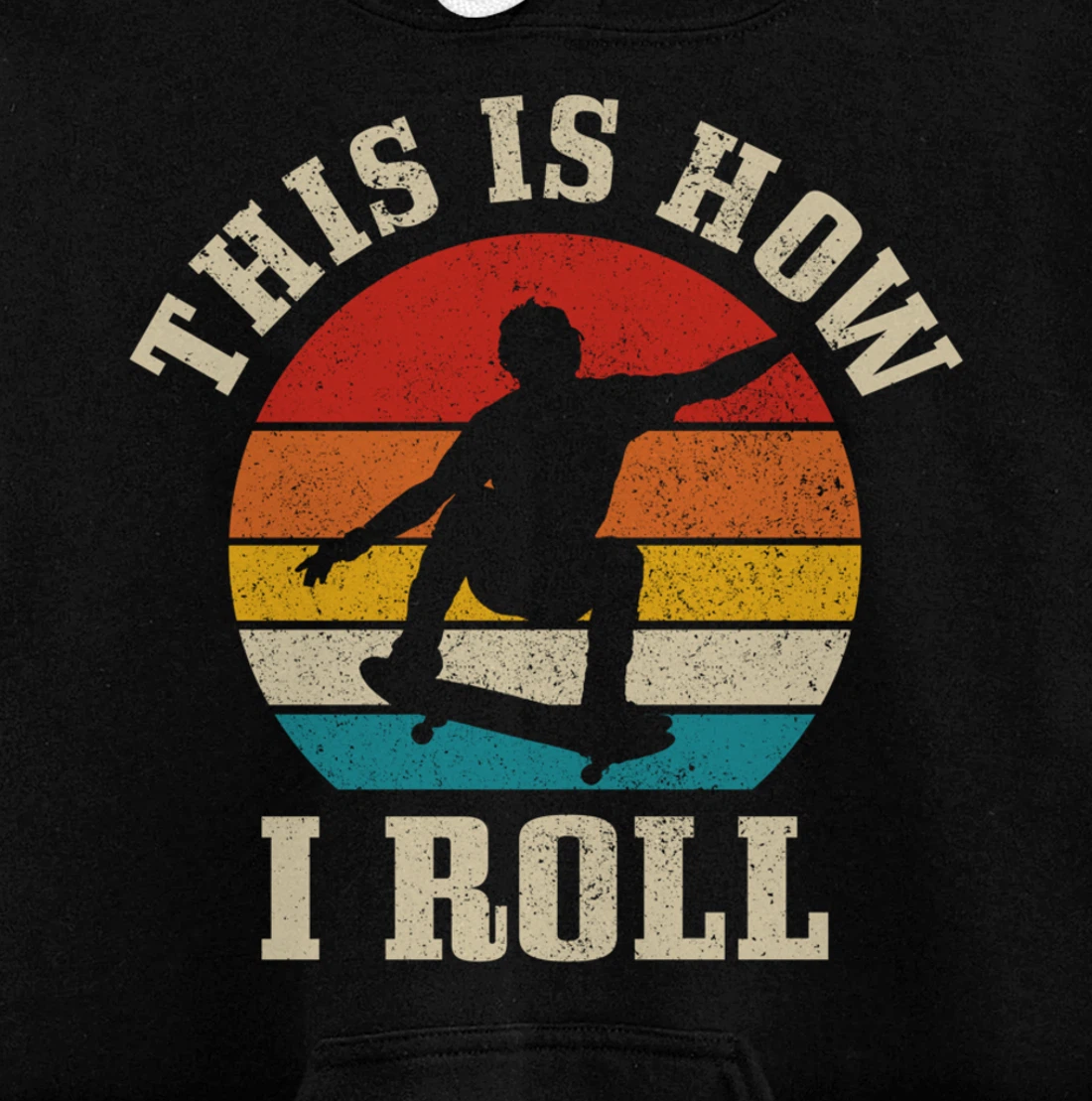 Skater Gift Vintage Skateboarding Skateboard Skate Skating Pullover Hoodie