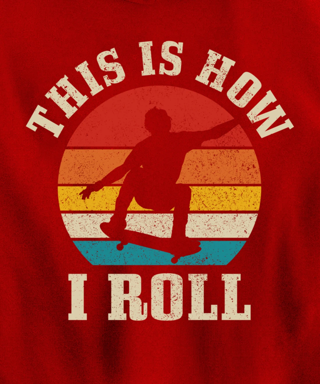 Skater Gift Vintage Skateboarding Skateboard Skate Skating Pullover Hoodie