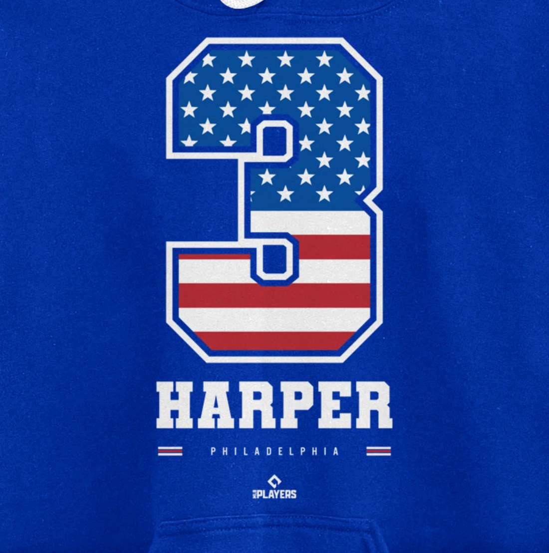 Bryce Harper - US Flag Number Pullover Hoodie