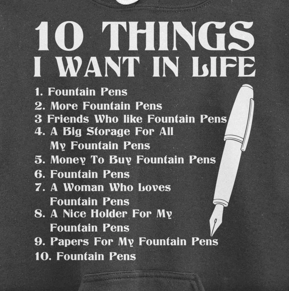 Fountain Pen Merch Funny - Top Gifts For Fountain Pen Lovers Pullover Hoodie