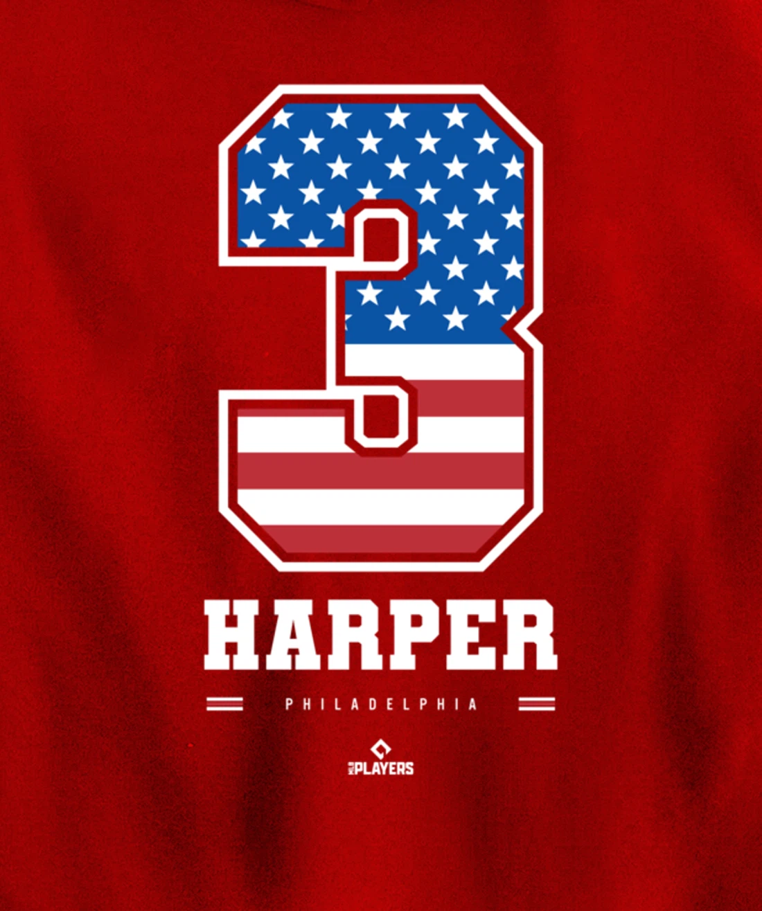 Bryce Harper - US Flag Number Pullover Hoodie