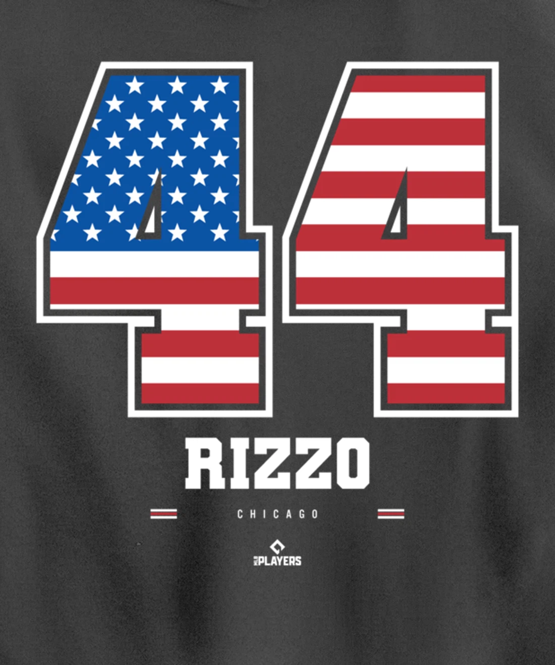 Anthony Rizzo - US Flag Number Pullover Hoodie