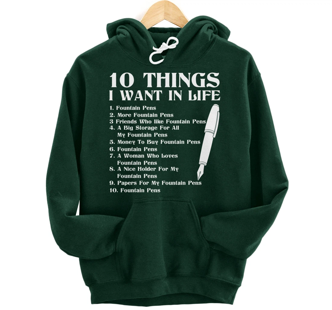 Fountain Pen Merch Funny - Top Gifts For Fountain Pen Lovers Pullover Hoodie