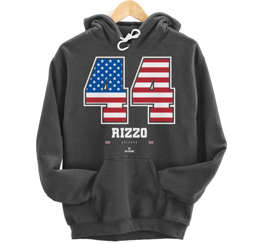 Anthony Rizzo - US Flag Number Pullover Hoodie