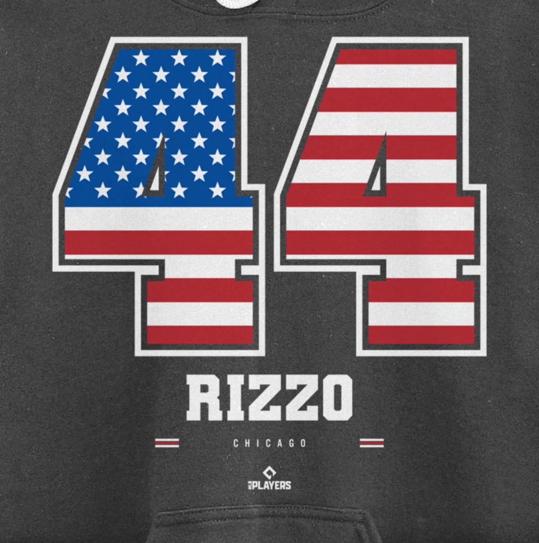 Anthony Rizzo - US Flag Number Pullover Hoodie