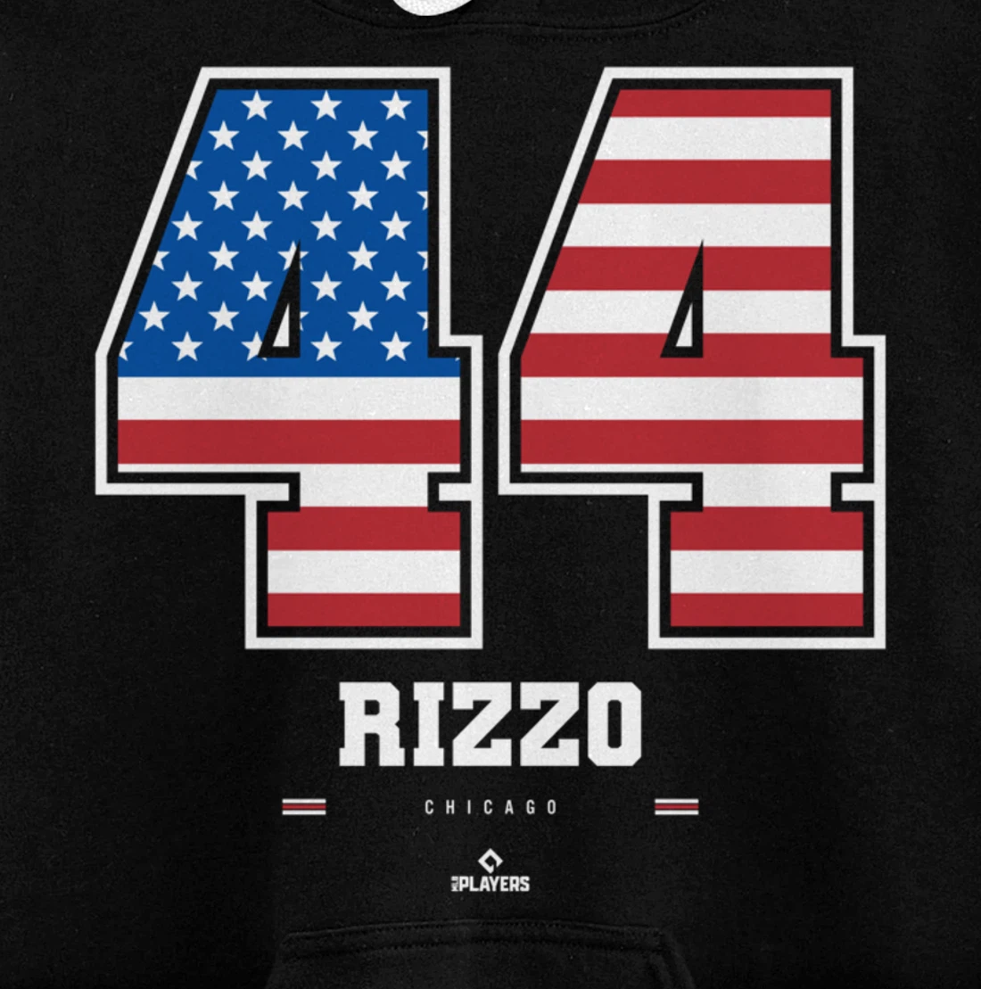 Anthony Rizzo - US Flag Number Pullover Hoodie