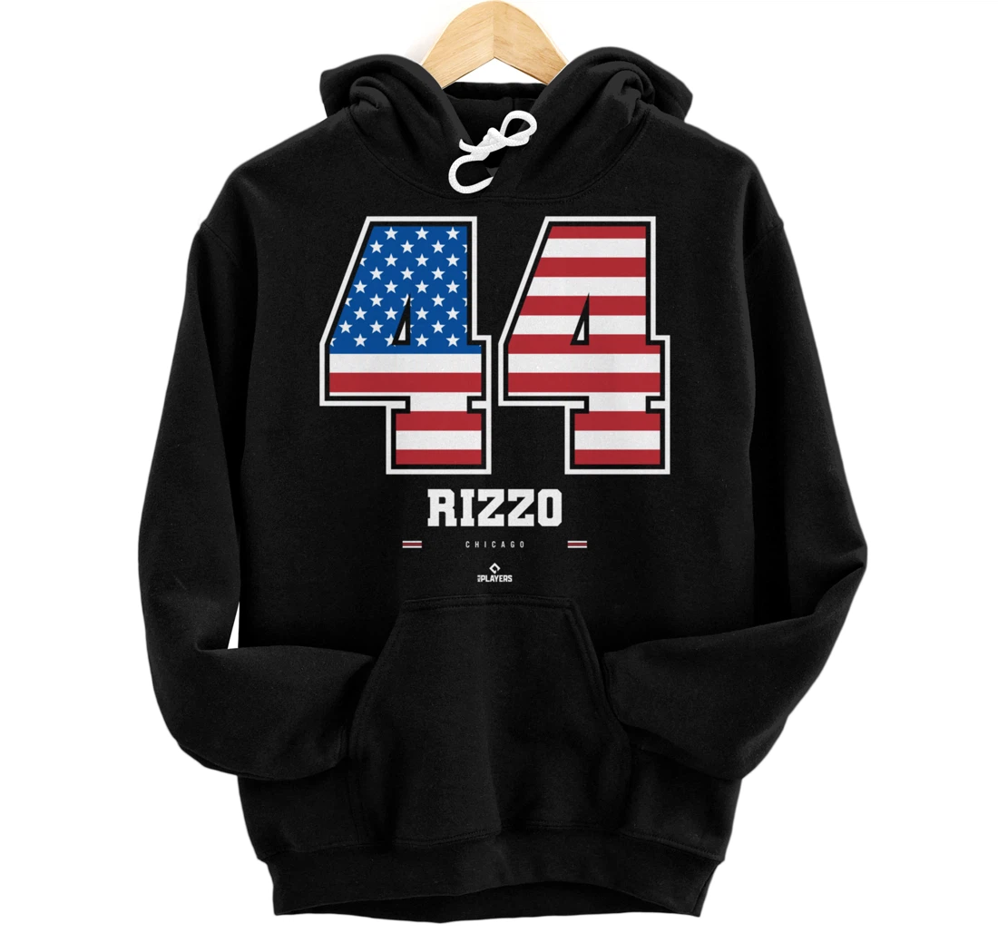 Anthony Rizzo - US Flag Number Pullover Hoodie