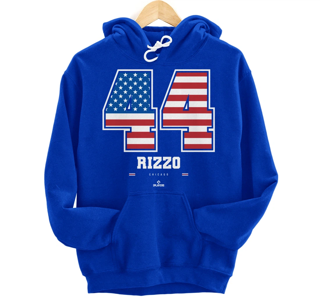Anthony Rizzo - US Flag Number Pullover Hoodie