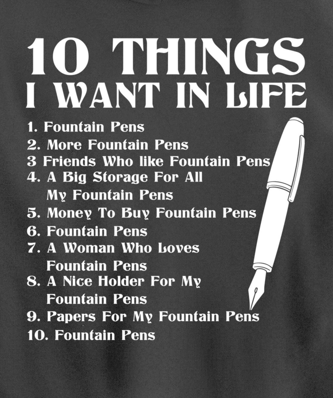 Fountain Pen Merch Funny - Top Gifts For Fountain Pen Lovers Pullover Hoodie