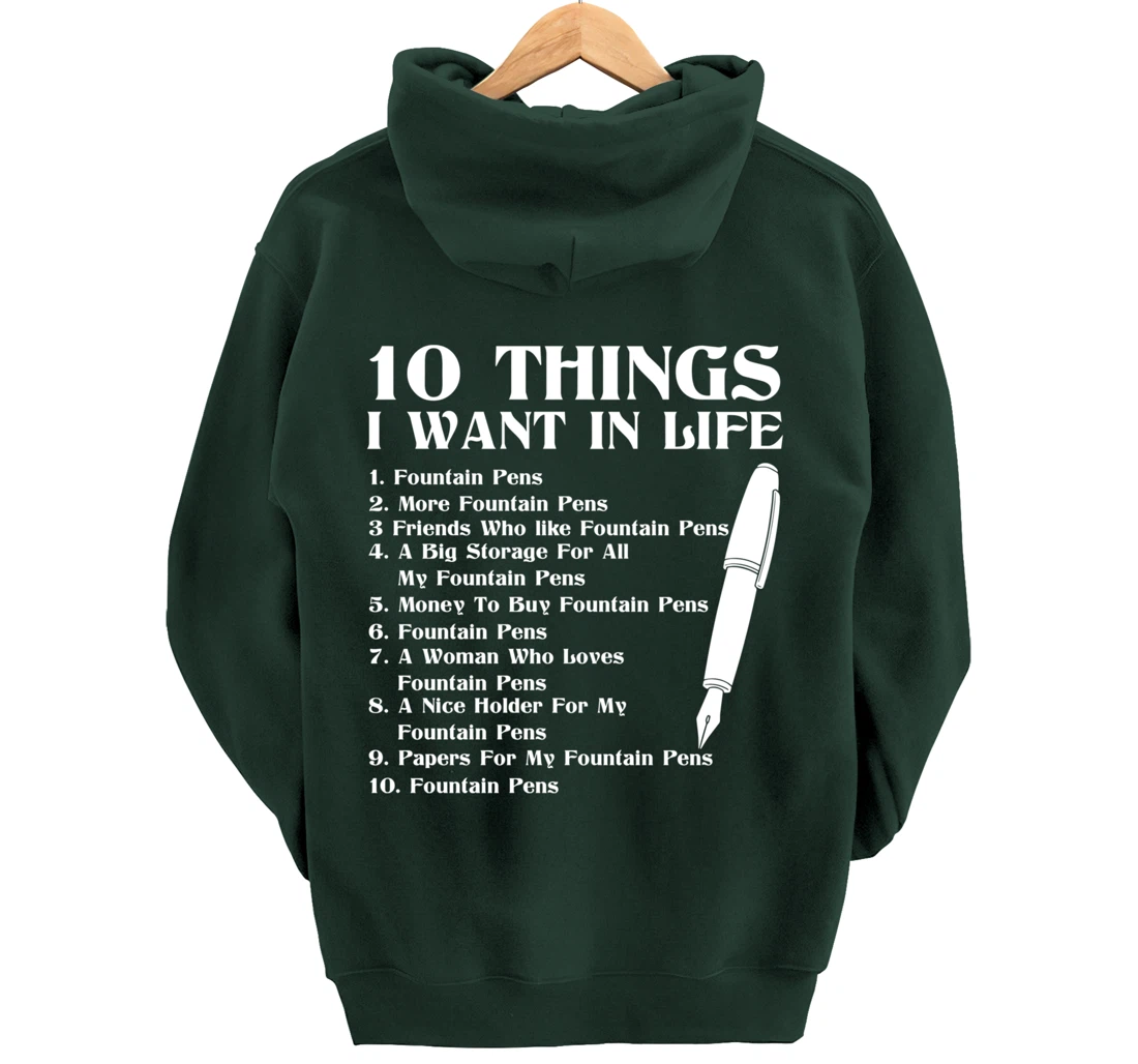 Fountain Pen Merch Funny - Top Gifts For Fountain Pen Lovers Pullover Hoodie