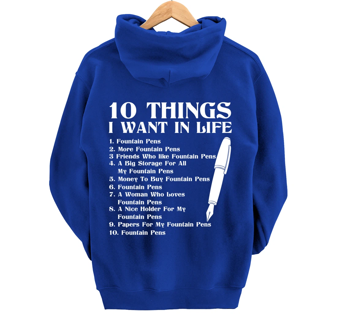Fountain Pen Merch Funny - Top Gifts For Fountain Pen Lovers Pullover Hoodie