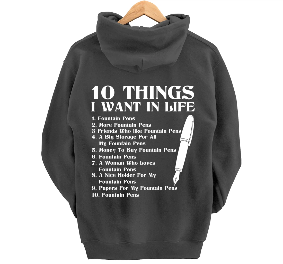 Fountain Pen Merch Funny - Top Gifts For Fountain Pen Lovers Pullover Hoodie