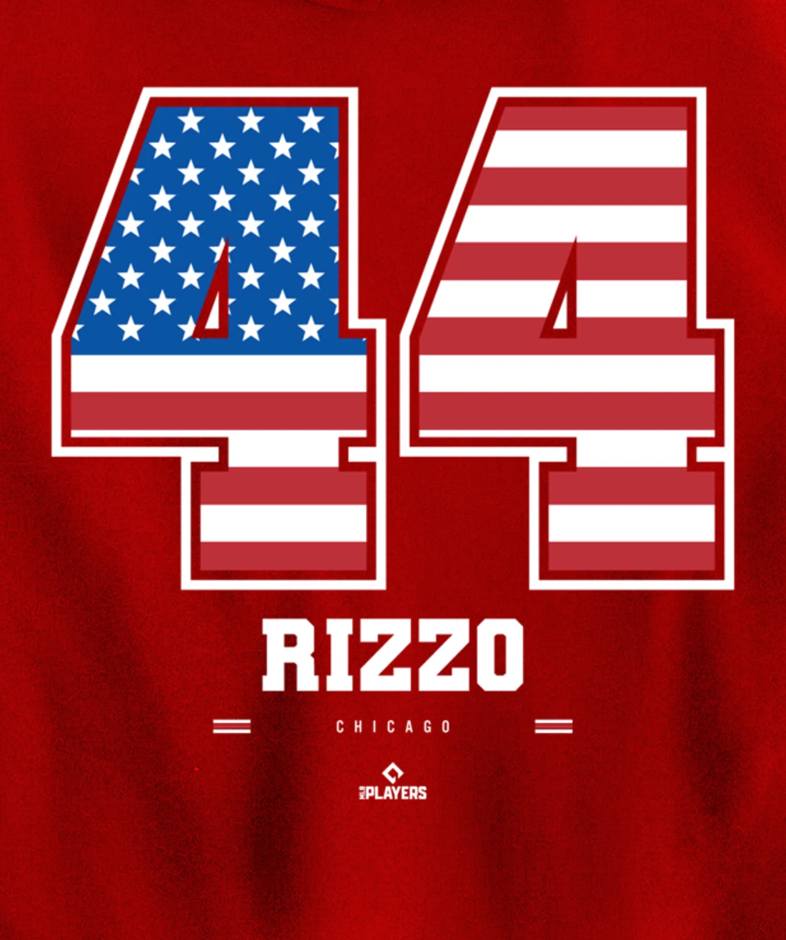 Anthony Rizzo - US Flag Number Pullover Hoodie