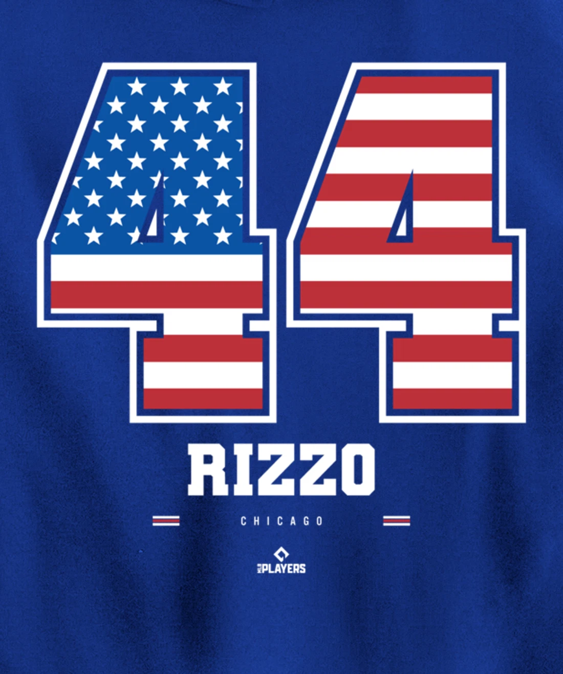 Anthony Rizzo - US Flag Number Pullover Hoodie