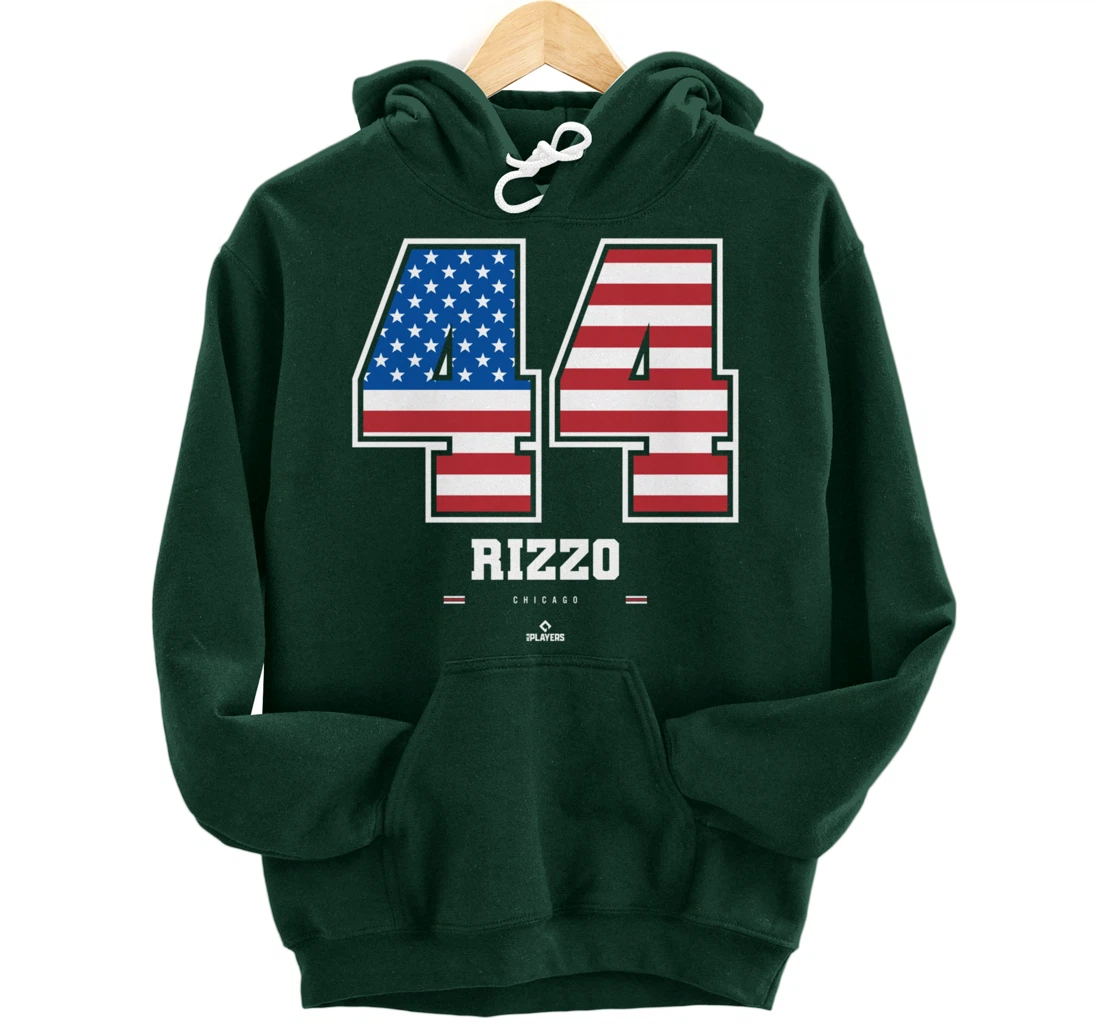 Anthony Rizzo - US Flag Number Pullover Hoodie