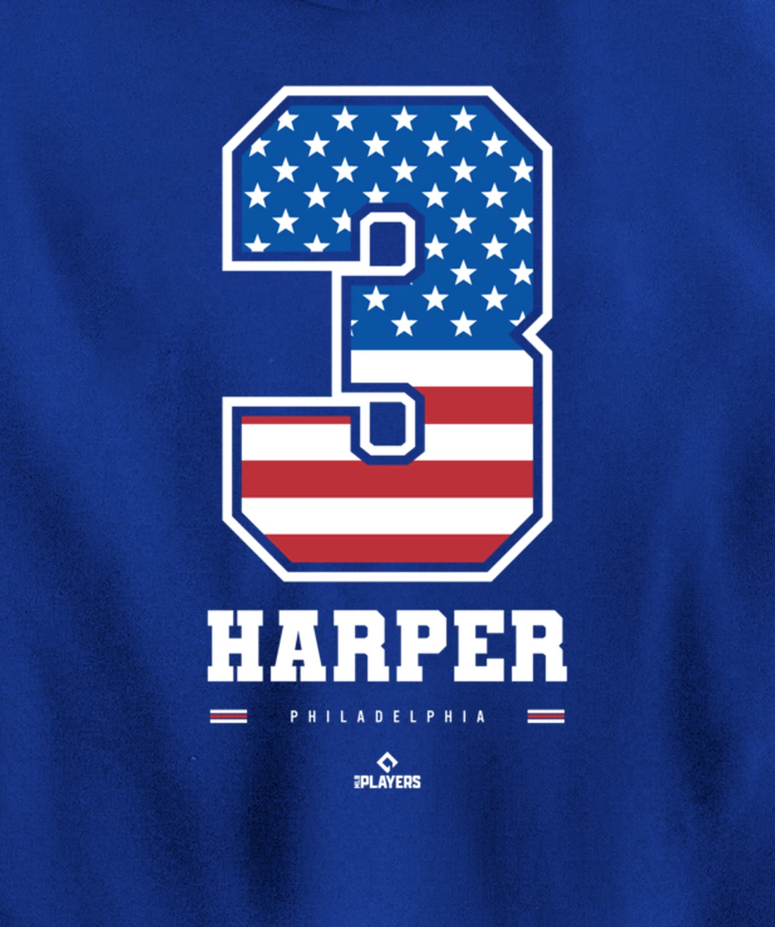 Bryce Harper - US Flag Number Pullover Hoodie