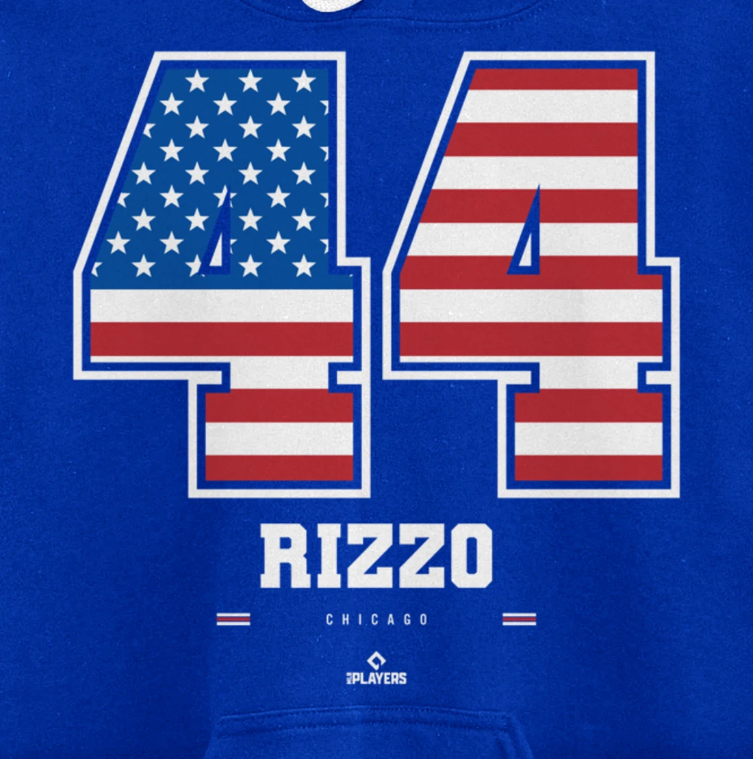 Anthony Rizzo - US Flag Number Pullover Hoodie