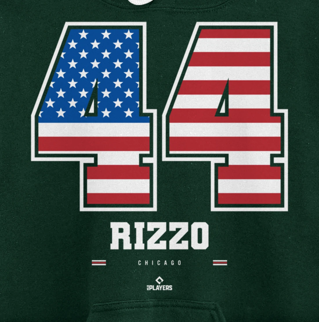 Anthony Rizzo - US Flag Number Pullover Hoodie