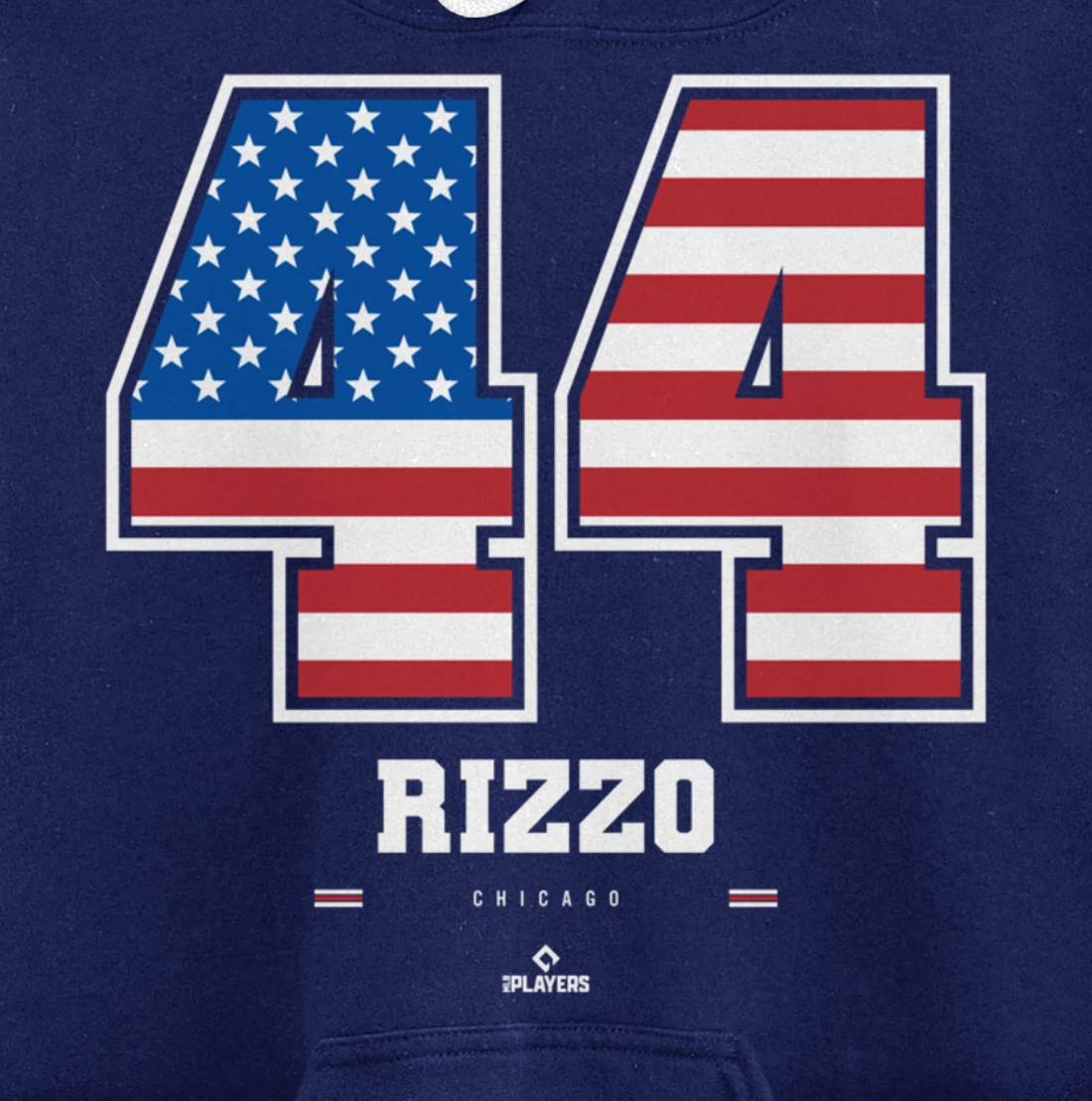 Anthony Rizzo - US Flag Number Pullover Hoodie