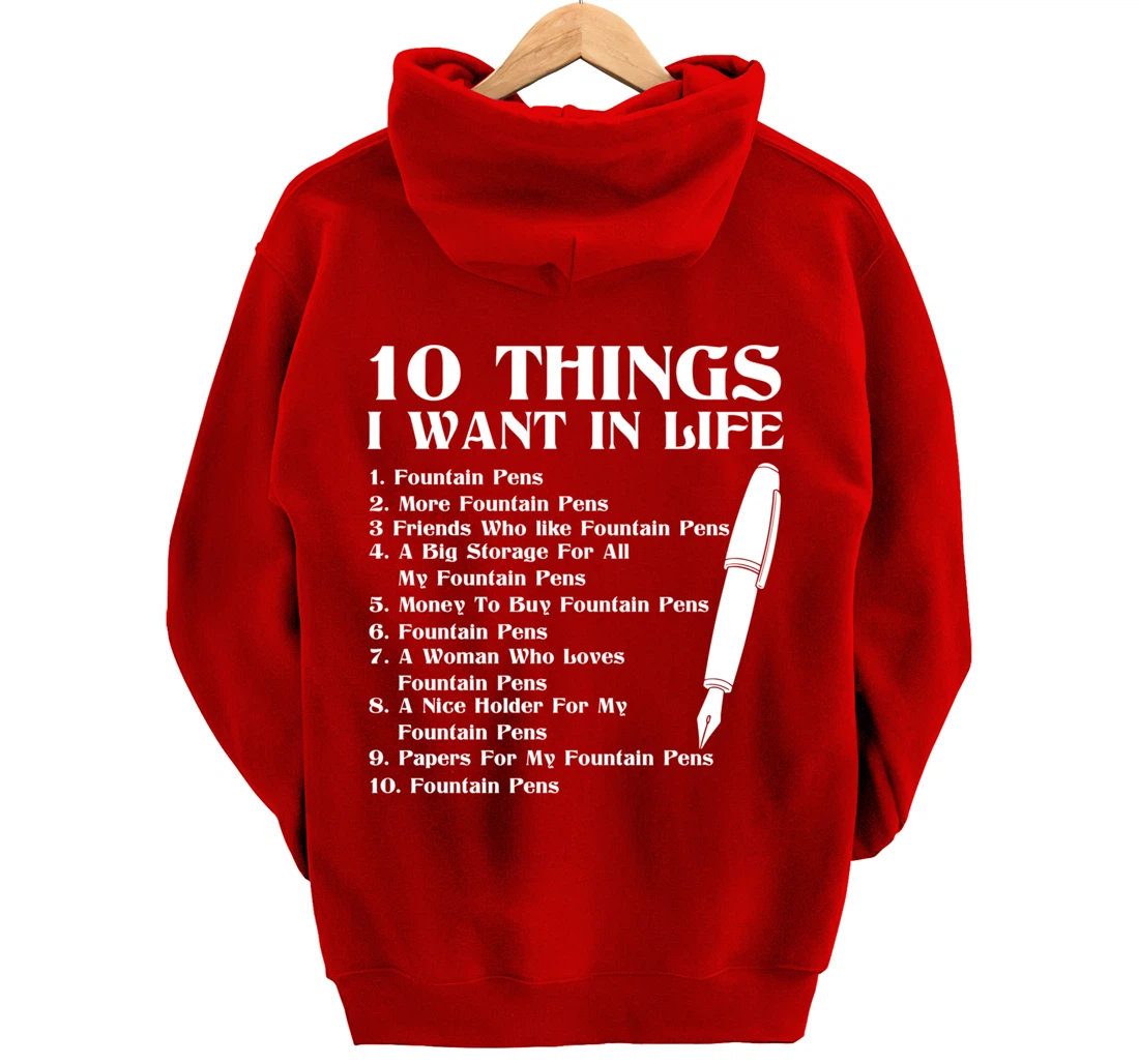 Fountain Pen Merch Funny - Top Gifts For Fountain Pen Lovers Pullover Hoodie