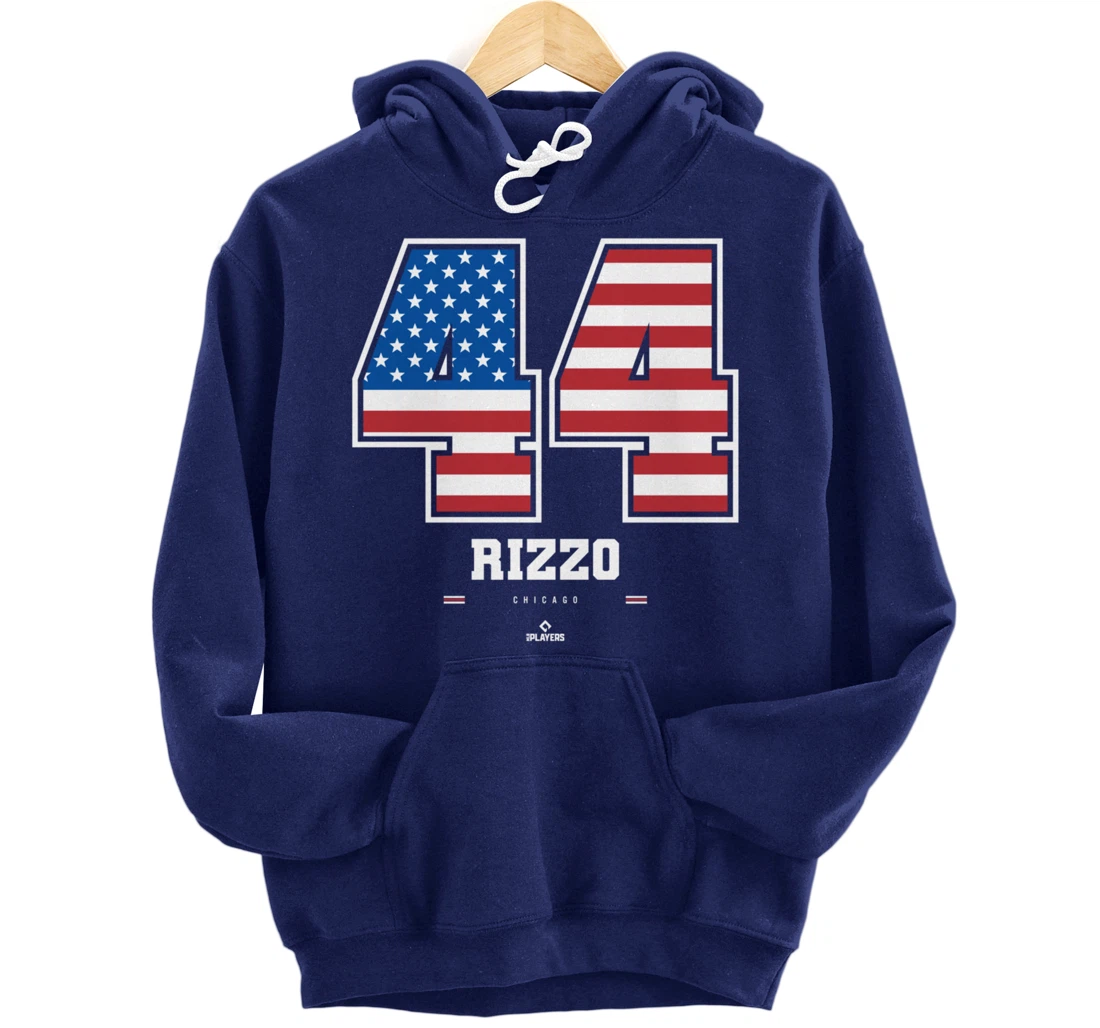 Anthony Rizzo - US Flag Number Pullover Hoodie