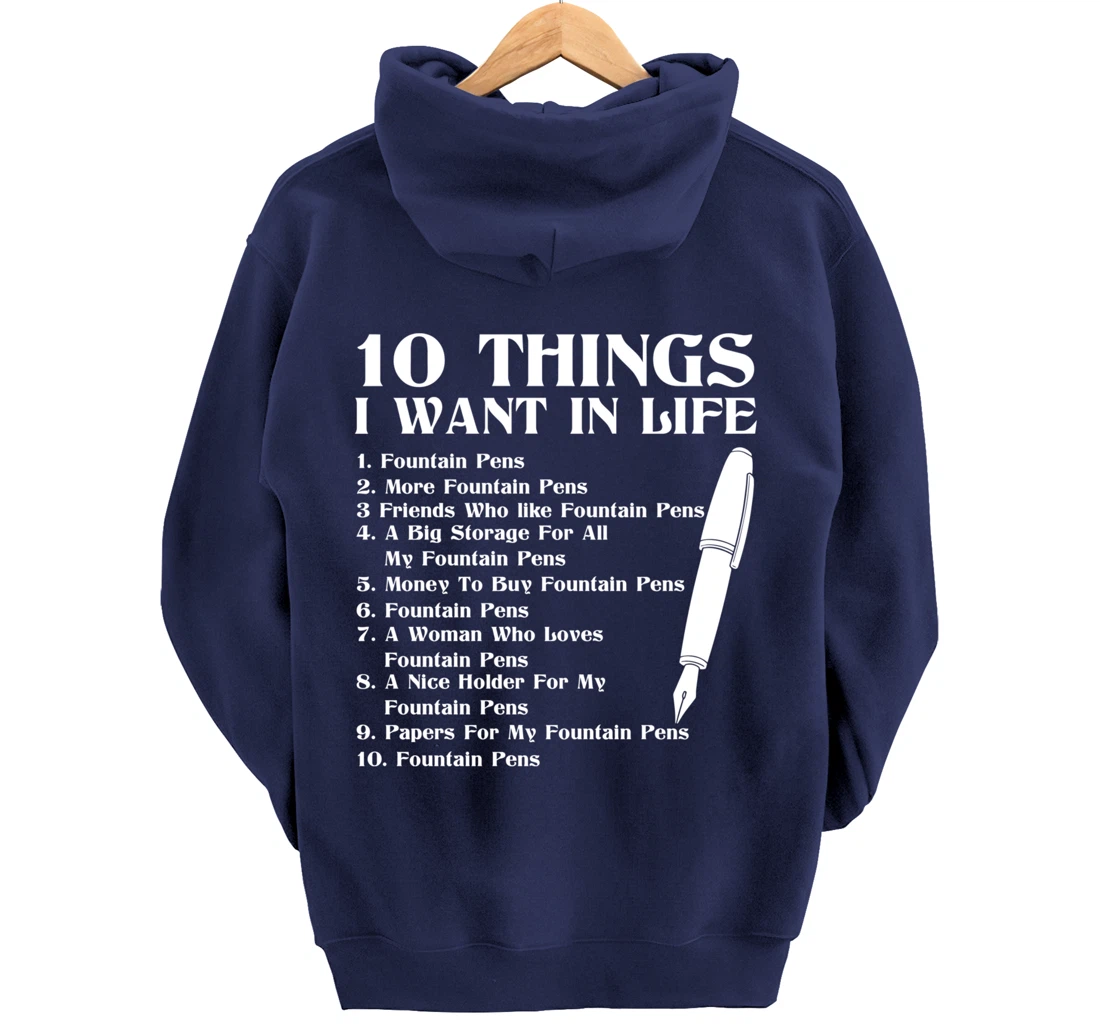 Fountain Pen Merch Funny - Top Gifts For Fountain Pen Lovers Pullover Hoodie
