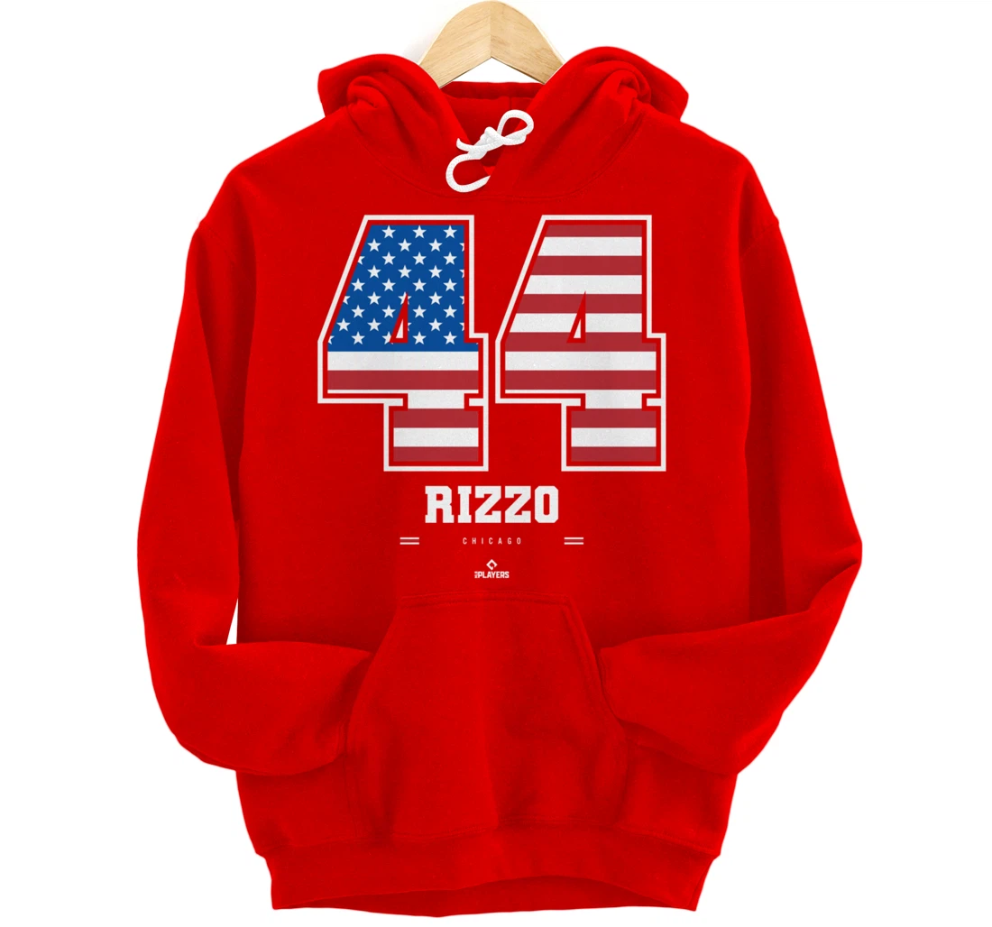 Anthony Rizzo - US Flag Number Pullover Hoodie